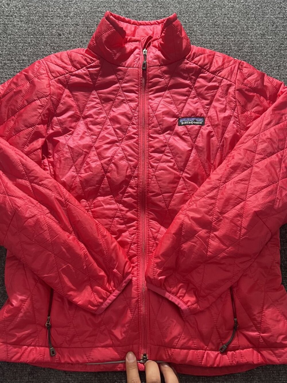 Patagonia Nano Puff Jacket Womens Small Pink Full Zip Lightweight Packable